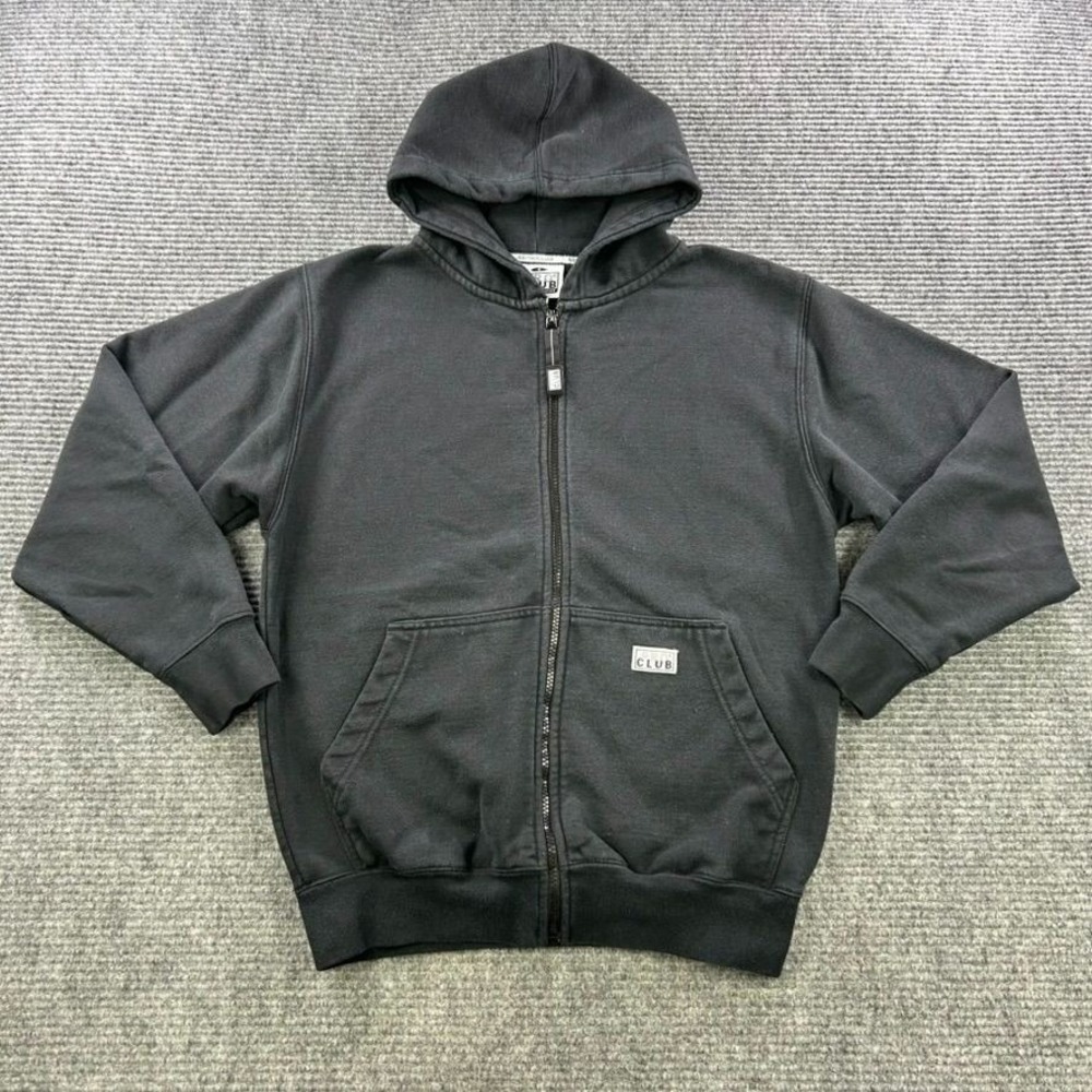 Pro Club Heavyweight Fleece Zip Up Hoodie Mens Small Black‎